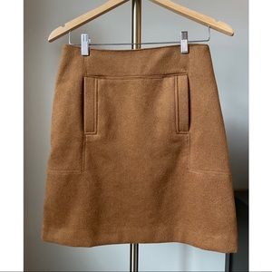 Ann Taylor Loft Brown Skirt With Front Pockets